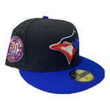 Toronto Blue Jays 30th Season Black Royal 59Fifty New Era Fitted Hat