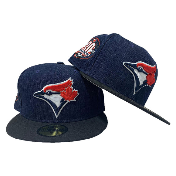 Toronto Blue Jays 30th Season Denim 59Fifty New Era Fitted Hat