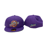 Utah Jazz Purple Hardwood Classics New Era Fitted Hat