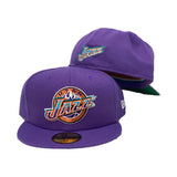 Utah Jazz Purple Hardwood Classics New Era Fitted Hat