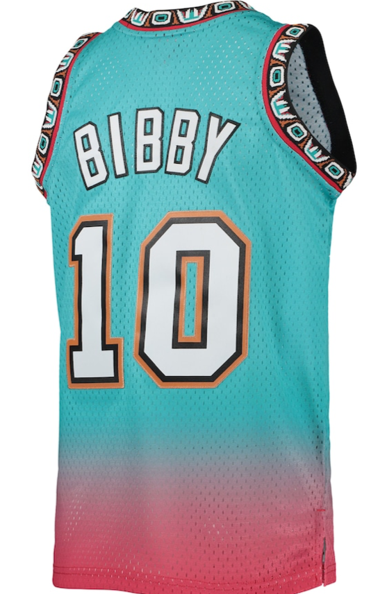 Vancouver Grizzlies 1998 Mike Bibby Fadeway NBA Mitchell & Ness Swingman Jersey
