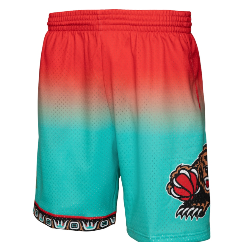 VANCOUVER GRIZZLIES FADEAWAY 1996 NBA MITCHELL & NESS SWINGMAN SHORTS