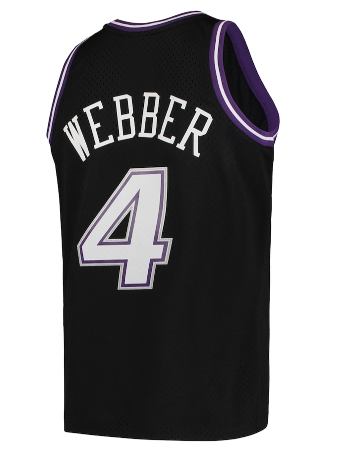 CHRIS WEBBER SACRAMENTO KINGS MITCHELL & NESS 2000 SWINGMAN JERSEY