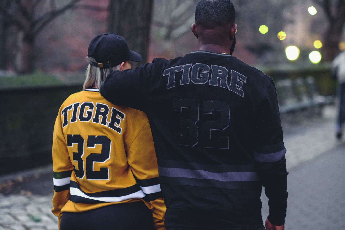 VIE RICHE BLACK TIGER VARSITY CREW NECK