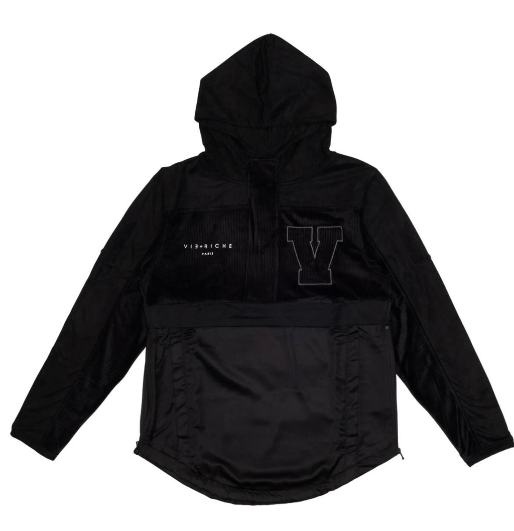 VIE RICHE BLACK VARSITY PULLOVER