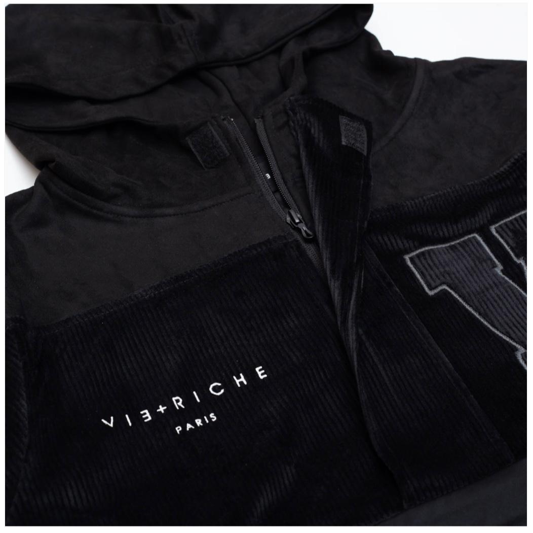 VIE RICHE BLACK VARSITY PULLOVER