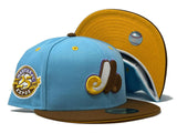 MONTREAL EXPOS 25TH ANNIVERSARY TAXI YELLOW BRIM NEW ERA FITTED HAT