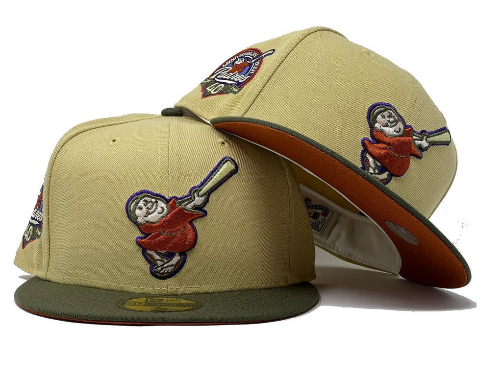 SAN DIEGO PADRES 40th Anniversary Rust Orange Brim New Era Fitted Hat