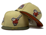 SAN DIEGO PADRES 40TH ANNIVERSARY RUST ORANGE BRIM NEW ERA FITTED HAT