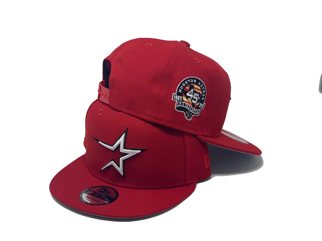 Red Houston Astros 45th Anniversary New Era Snapback Hat