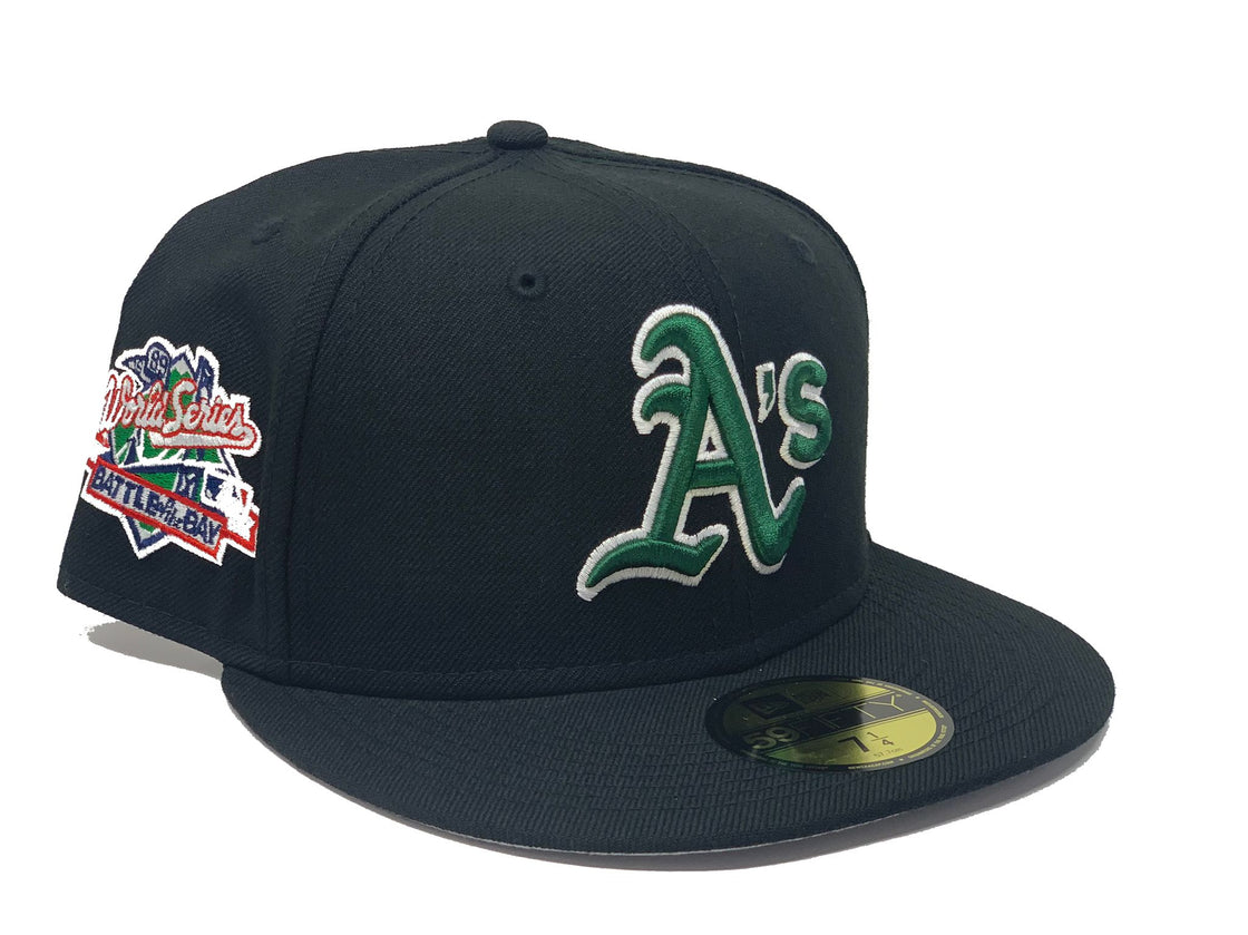 Black Oakland Athletics 1989 World Series Battle of the Bay Fitted