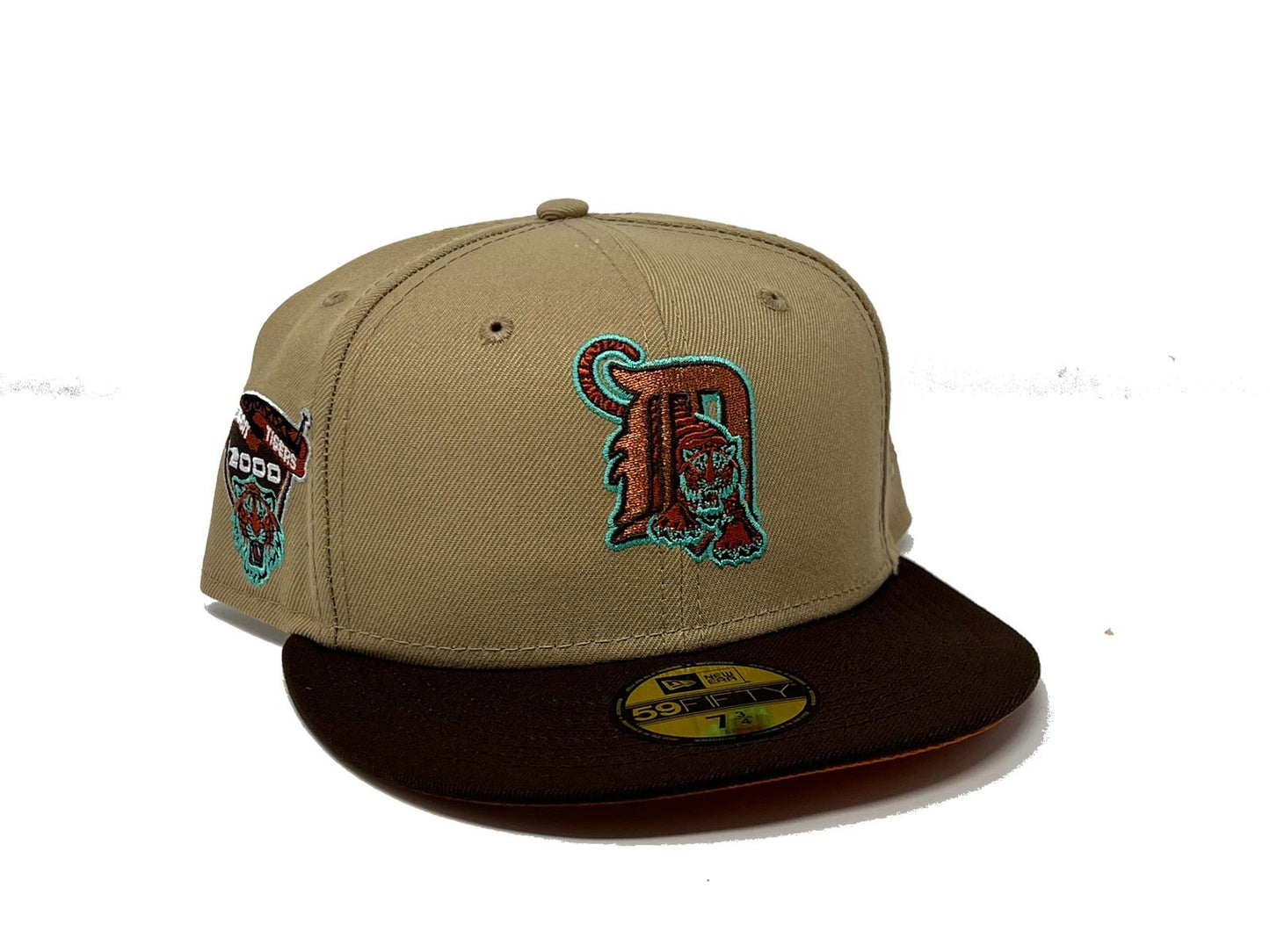 Detroit Tigers2000 All Star Game "Dirty Autumn Collection" Flight Orange Brim New Era Fitted Hat