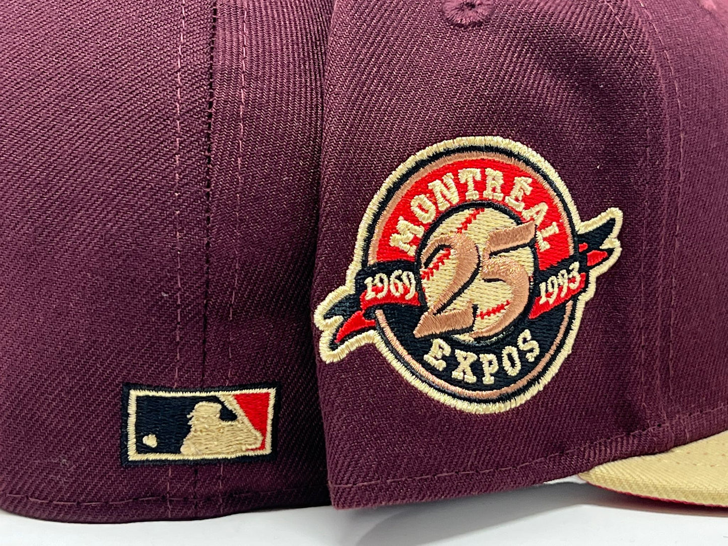 Montreal Expos 25th Anniversary Red Brim New Era Fitted Hat