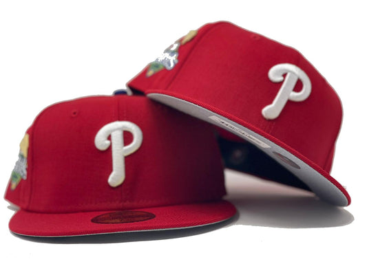 PHILADELPHIA PHILLIES 2008 WORLD SERIES "59FIFTY DAY" GRAY BRIM NEW ERA FITTED HAT