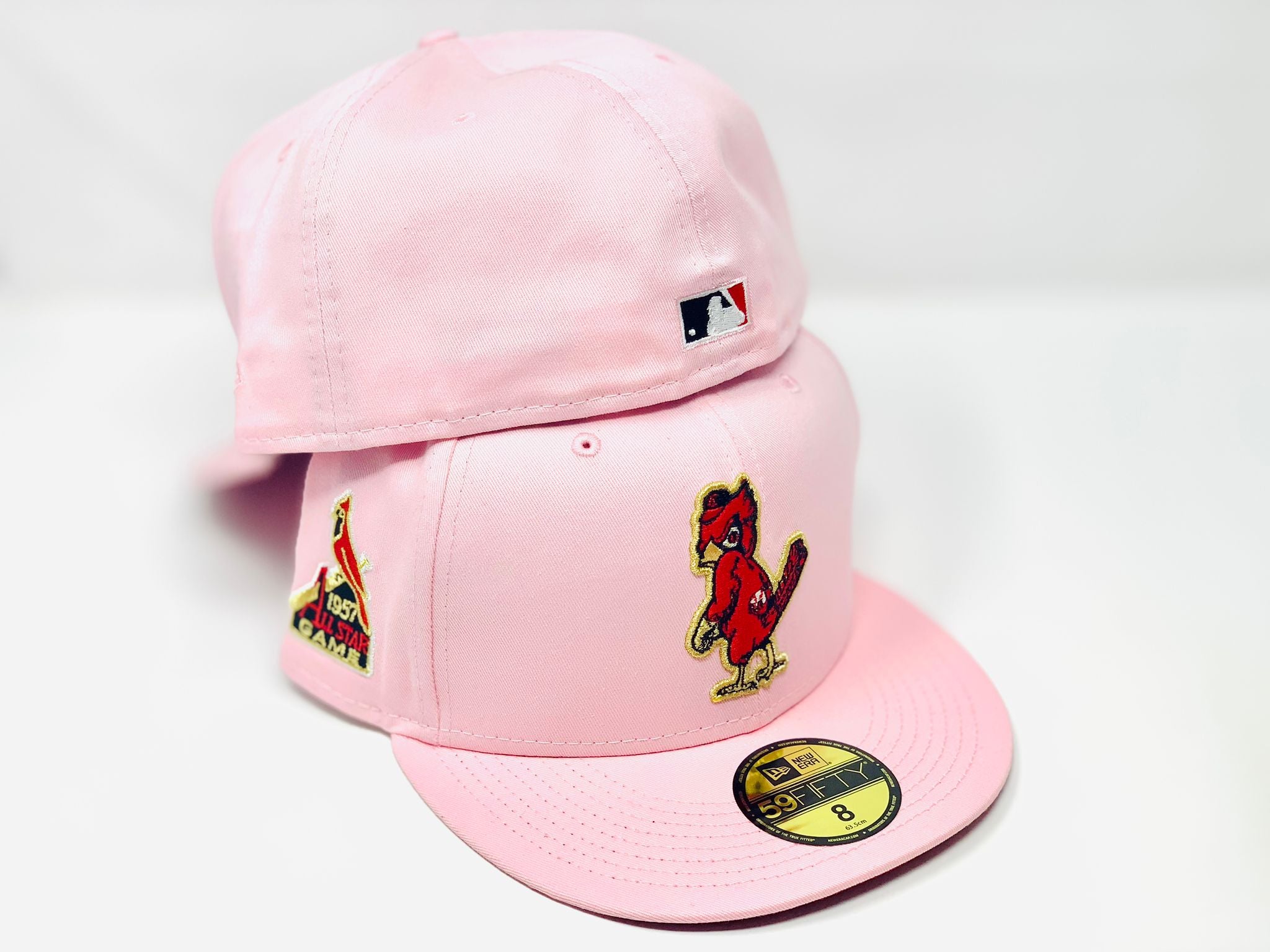 Lids St. Louis Cardinals New Era Flamingo 59FIFTY Fitted Hat - White/Pink