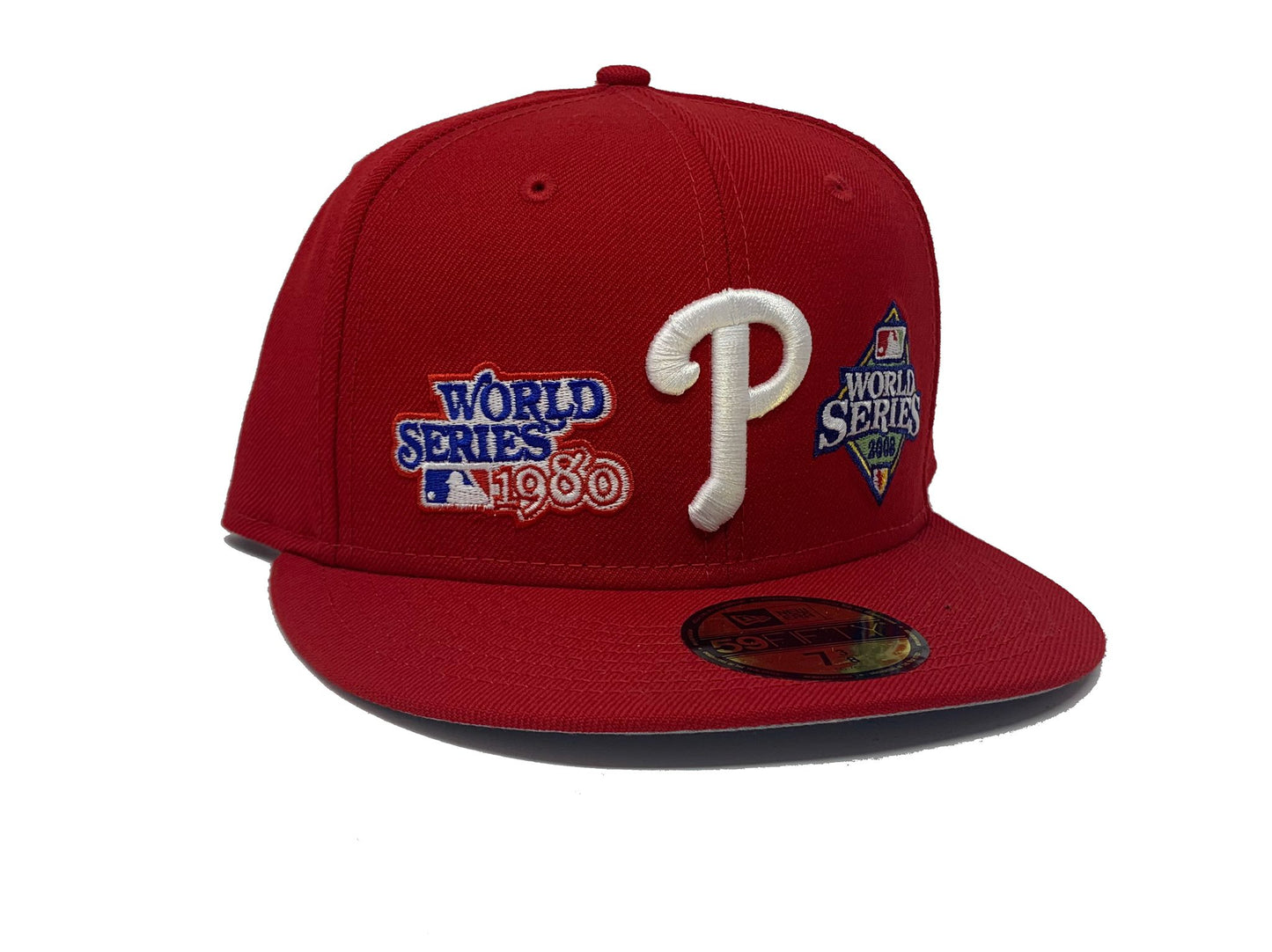 Red Philadelphia Phillies World Champions New Era Fitted Hat 