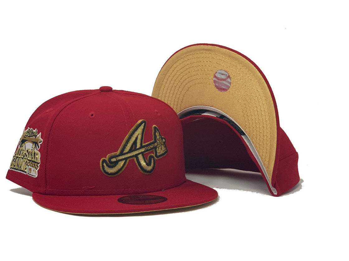 Red Atlanta Braves 2000 All Star Game Custom New Era Fitted Hat