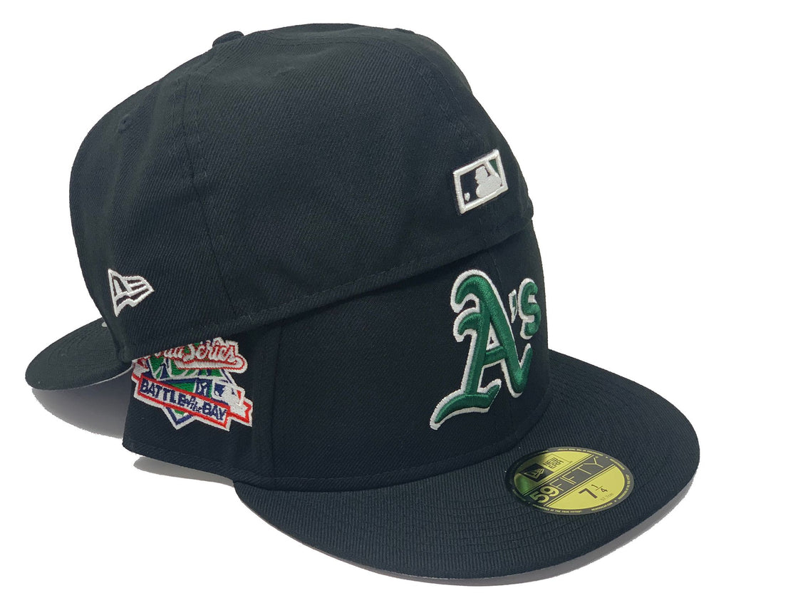 Black Oakland Athletics 1989 World Series Battle of the Bay Fitted