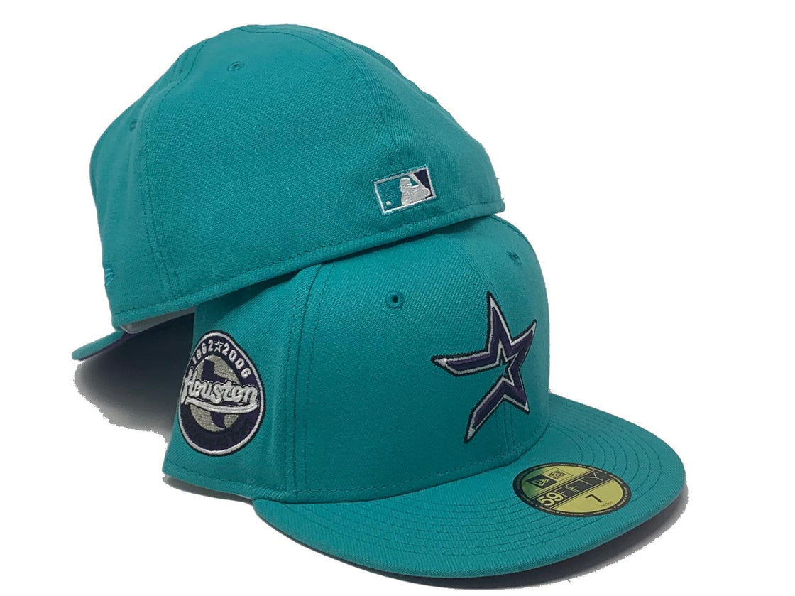 Teal Houston Astros 45th Anniversary Custom New Era Fitted Hat