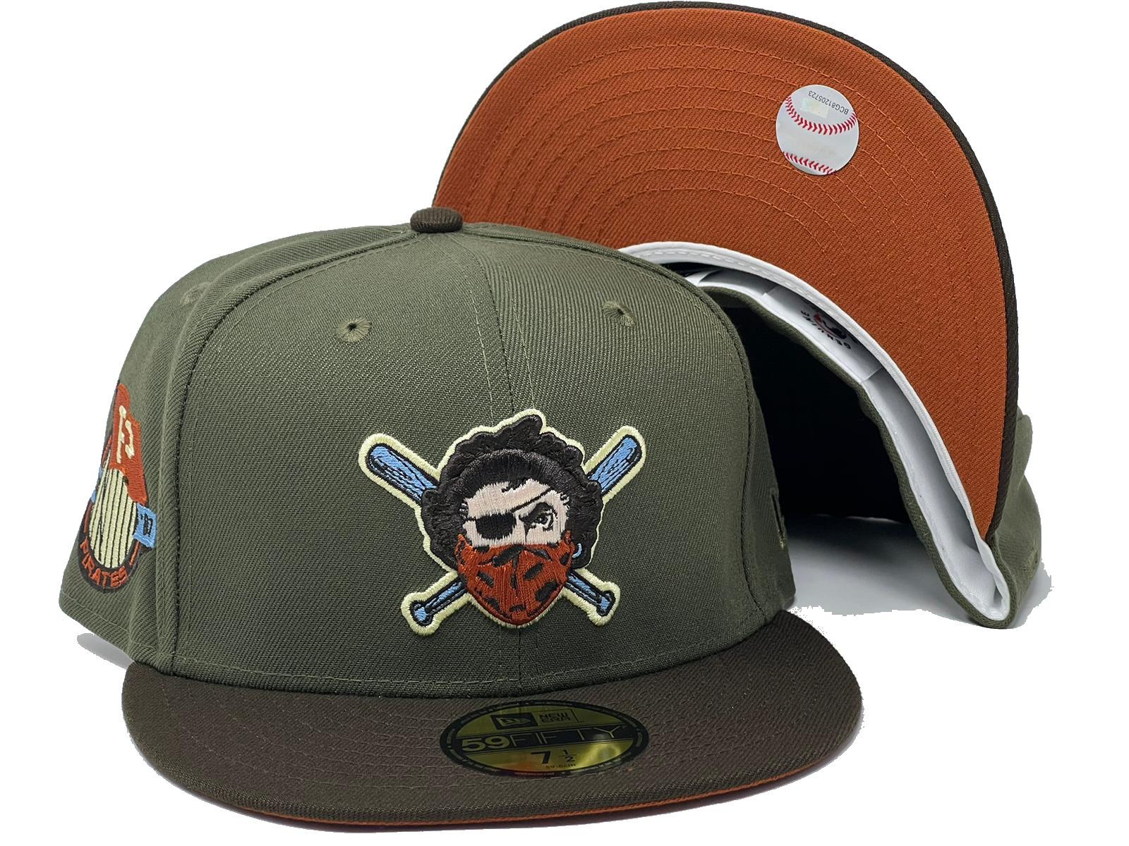 New era pittsburgh pirates fitted hat mlb hunting camo orange 76th