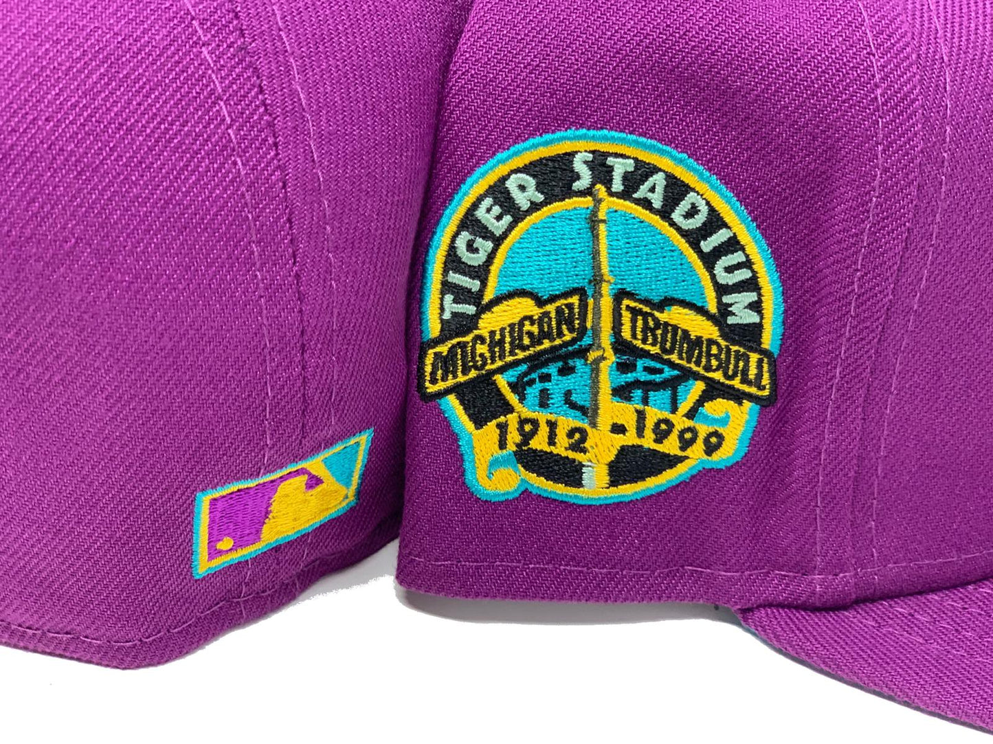 Grape Detroit Tigers Mermaids Collection Custom New Era Fitted Hat
