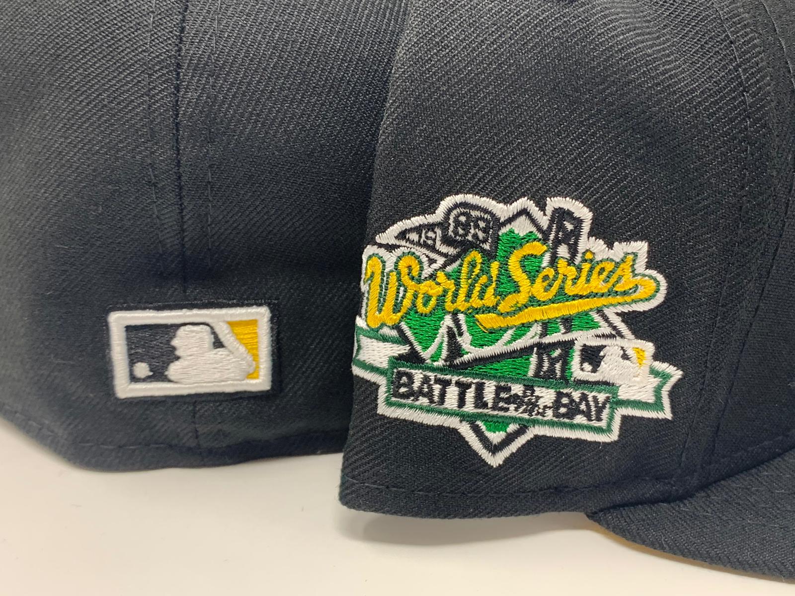 Oakland Athletics 1989 World Series New Era 59Fifty Fitted Hat (BATTLE OF  THE BAY GREEN UNDER BRIM)  1989 Patch:  athletics-1989-world-series-new-era-59fifty-fitted-hat-green-under-brim.html  BATTLE OF THE BAY Patch