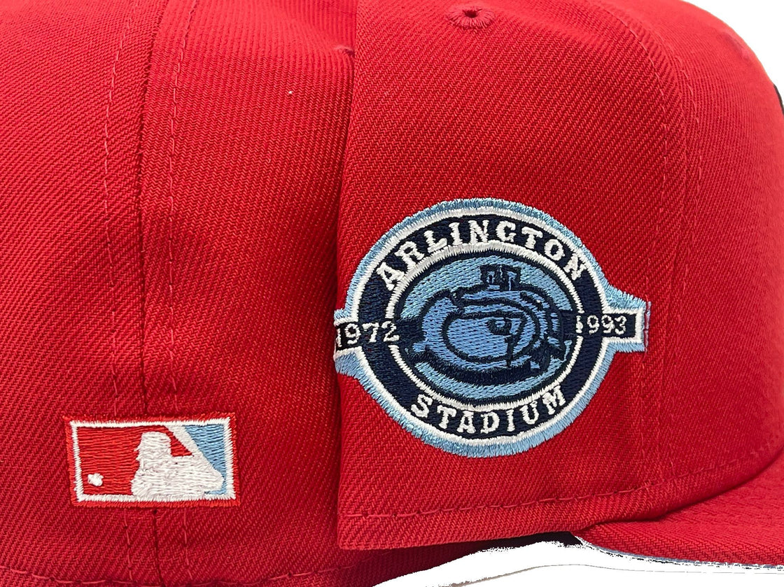 Red Texas Rangers Arlington Stadium 59fifty New Era Fitted Hat