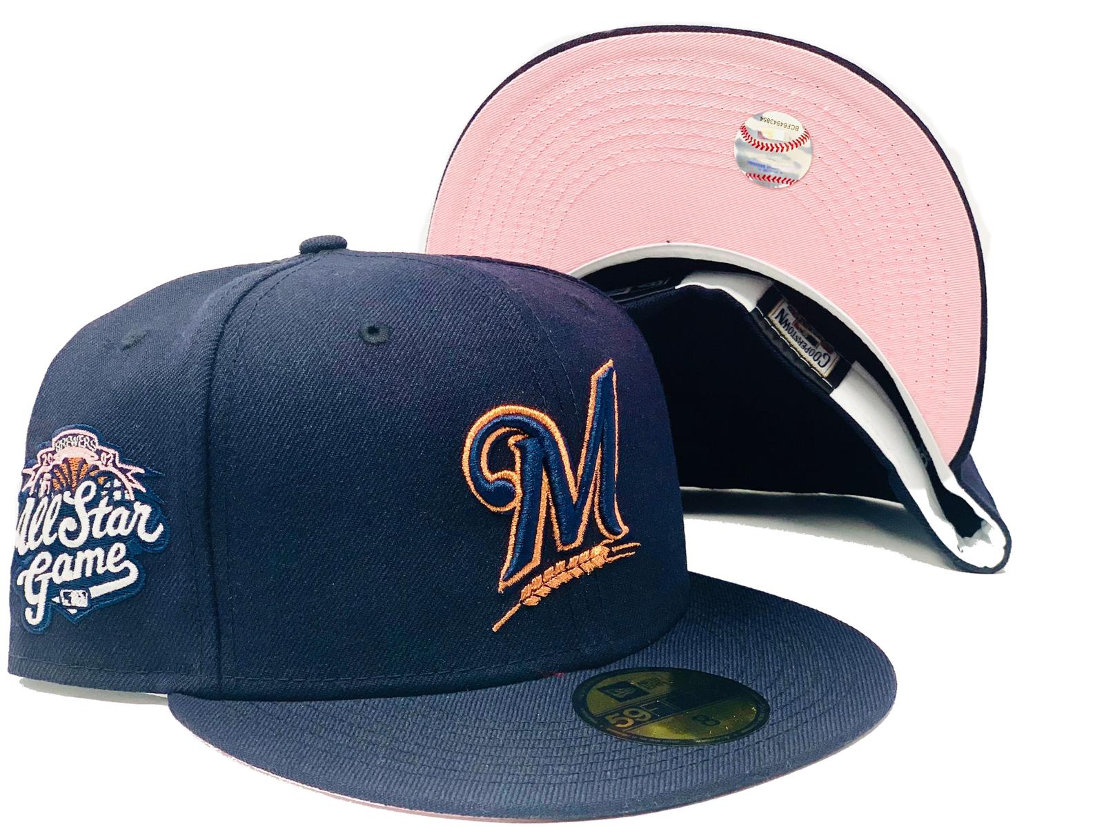 Lids Milwaukee Brewers '47 2002 MLB All-Star Game Double Under Clean Up  Adjustable Hat - Pink