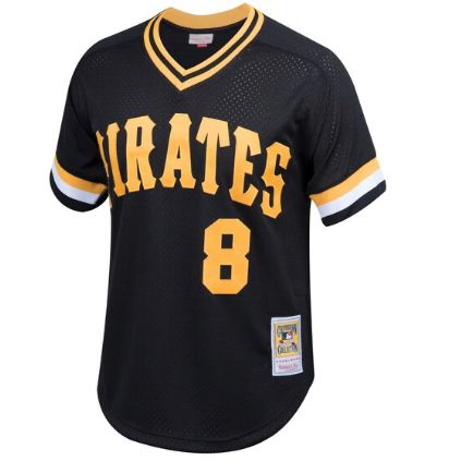 Willie Stargell Pittsburgh Pirates Mitchell & Ness 1982 Authentic Cooperstown Collection Mesh Batting Practice Jersey - Black