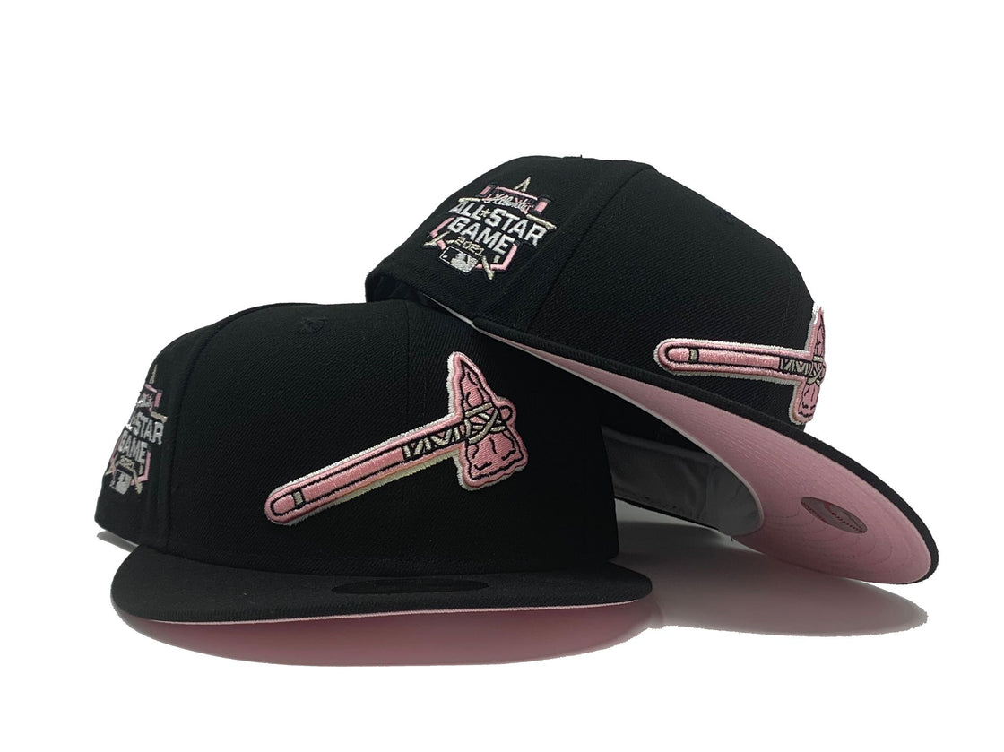 ATLANTA BRAVES 2021 ALL STAR GAME BLACK PINK BRIM NEW ERA FITTED HAT