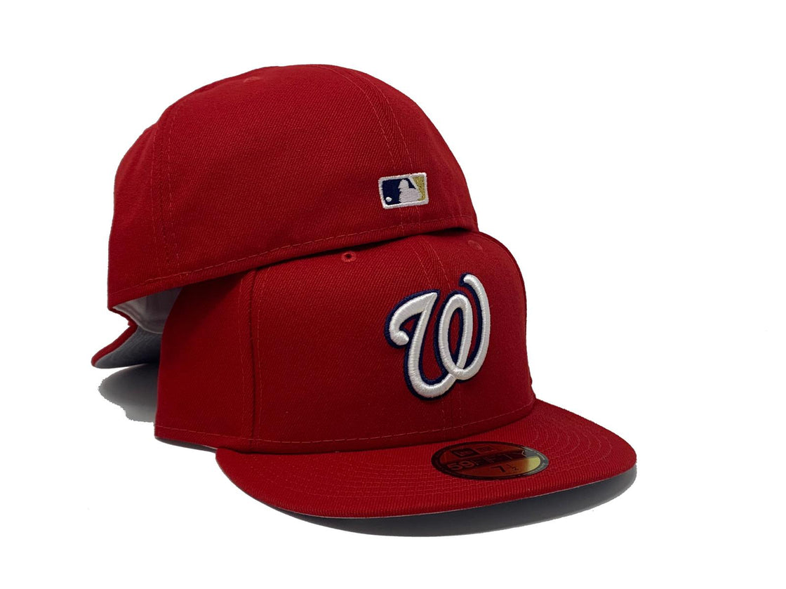 WASHINGTON NATIONALS CLASSIC ON FIELD GRAY BRIM NEW ERA FITTED HAT