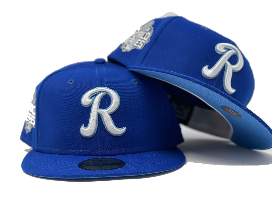 Light Royal Kansas City Royals Ligature Logo New Era Fitted Hat