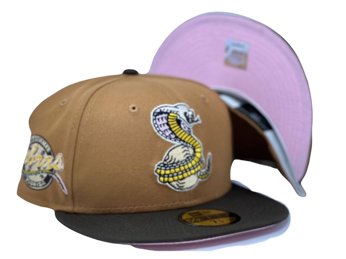 Kissimmee Cobras Minor League Pink Brim New Era Fitted Hat
