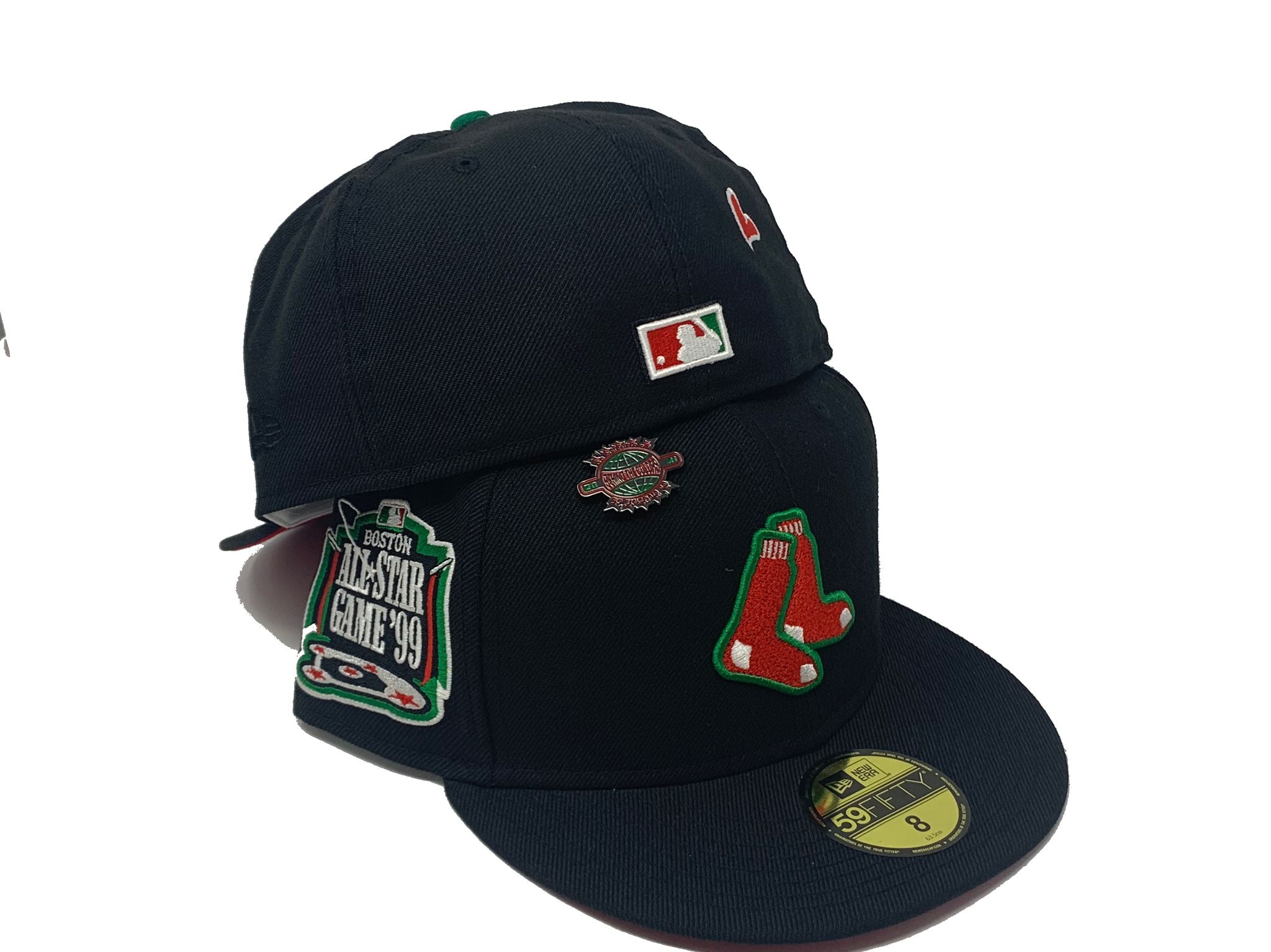 Boston Red Sox 1999 Sidepatch All-Star Game 59FIFTY Fitted Hat-Black Blk 1999 / 7 1/2