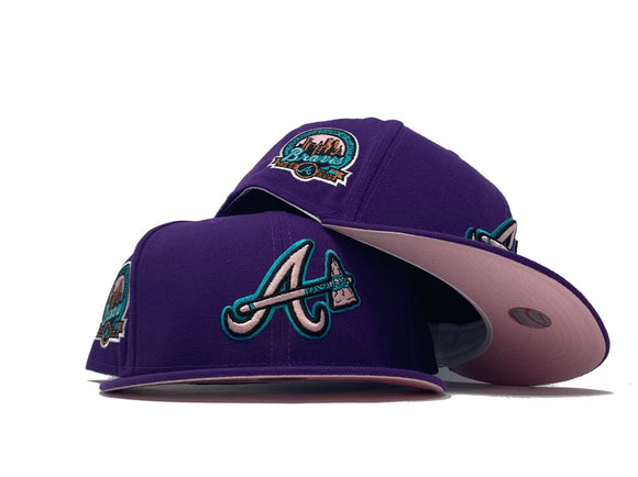 Purple Atlanta Braves 40th Anniversary Custom New Era Fitted Hat