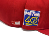 SEATTLE MARINERS 40TH ANNIVERSAEY " STRWBERRY REFRESHER" RED PINK BRIM NEW ERA FITTED HAT