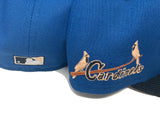 ST.  LOUIS CARDINALS "CORDUROY VISOR" PEACH BRIM NEW ERA FITTED HAT