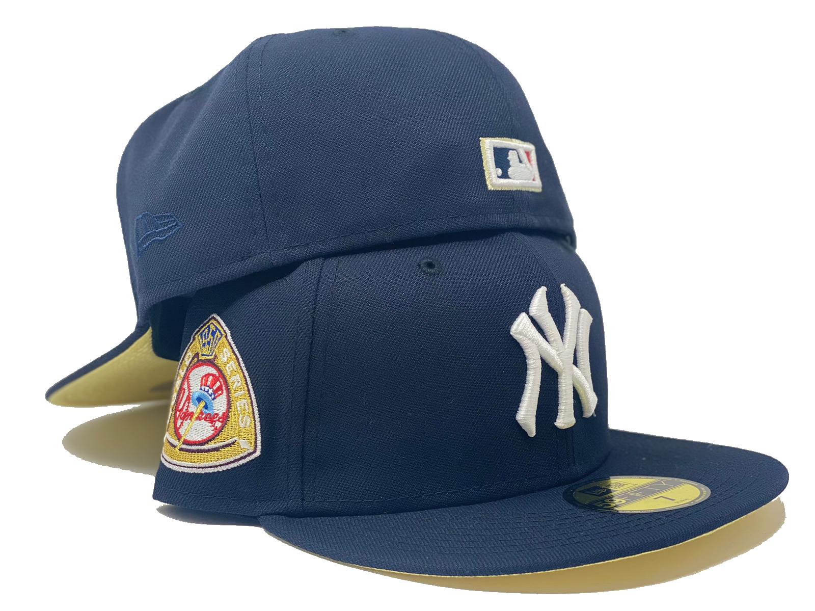 NEW YORK YANKEES 1959 WORLD SERIES NAVY ICY BRIM NEW ERA FITTED