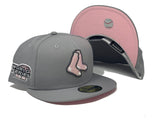 BOSTON RED SOX 2004 WORLD SERIES "PINK CONCRETE" NEW ERA FITTED HAT