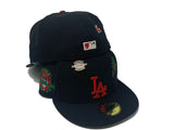 LOS ANGELES DODGERS 50TH ANNIVERSARY PALM TREE "BEHIND THE COLORS" NEW ERA FITTED HAT