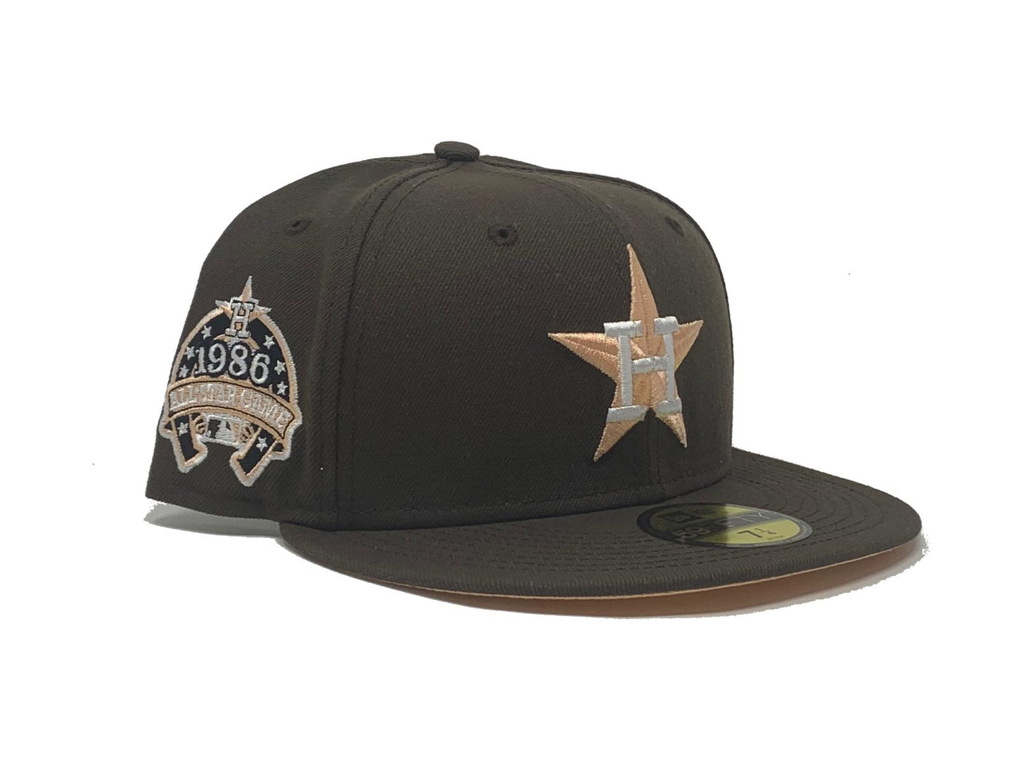 Brown Houston Astros 1986 All Star Game Custom New Era Fitted Hat