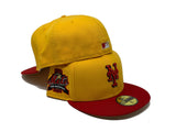 Yellow New York Mets 40th Anniversary Custom New Era Fitted Hat