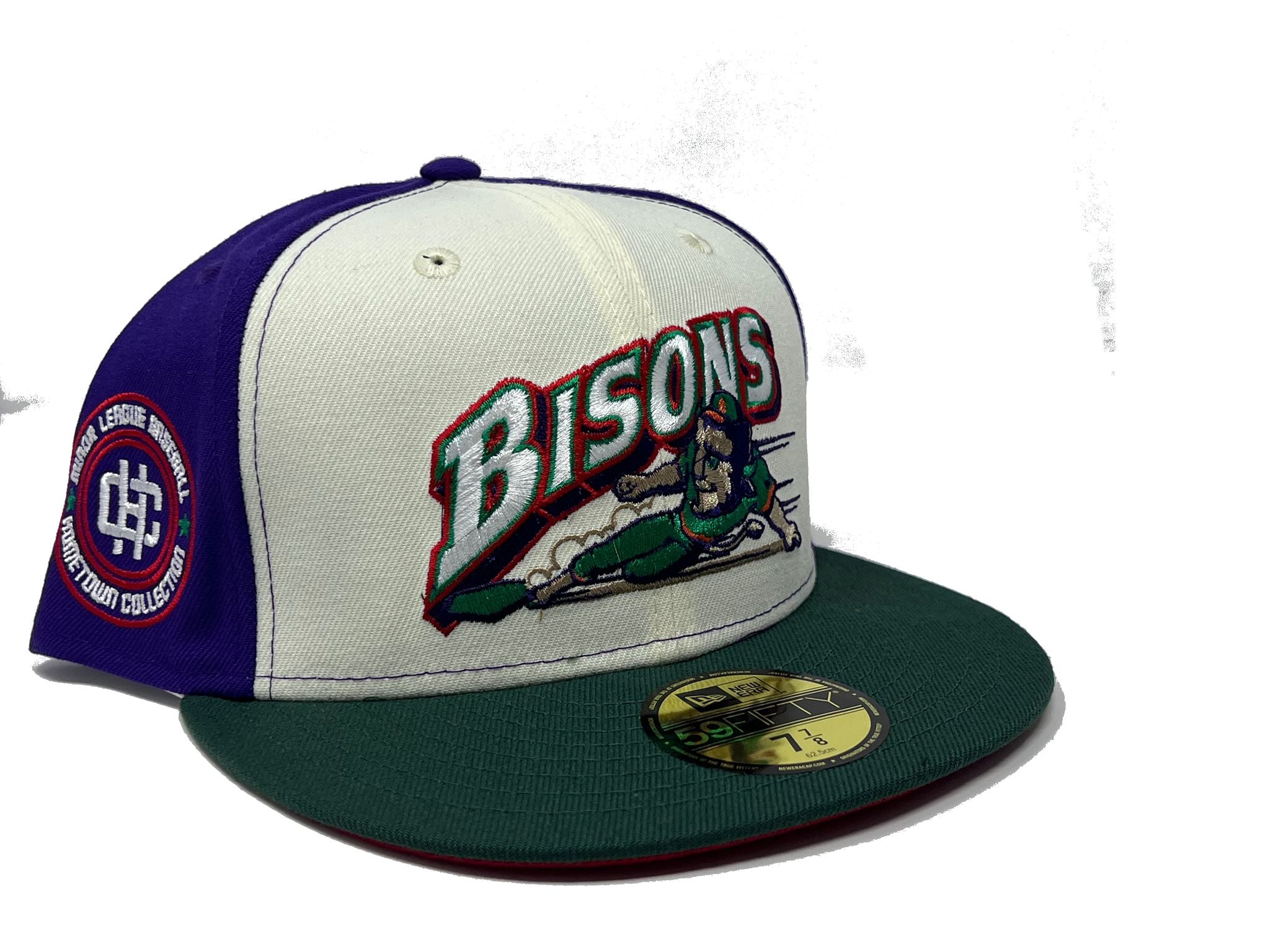 New Era Fitted Hat 7 MLB Club Buffalo Bisons Exclusive Script Patch UV Grail