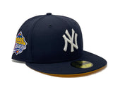 NEW YORK YANKEES 1999 WORLD SERIES NAVY YELLOW BRIM NEW ERA FITTED HAT