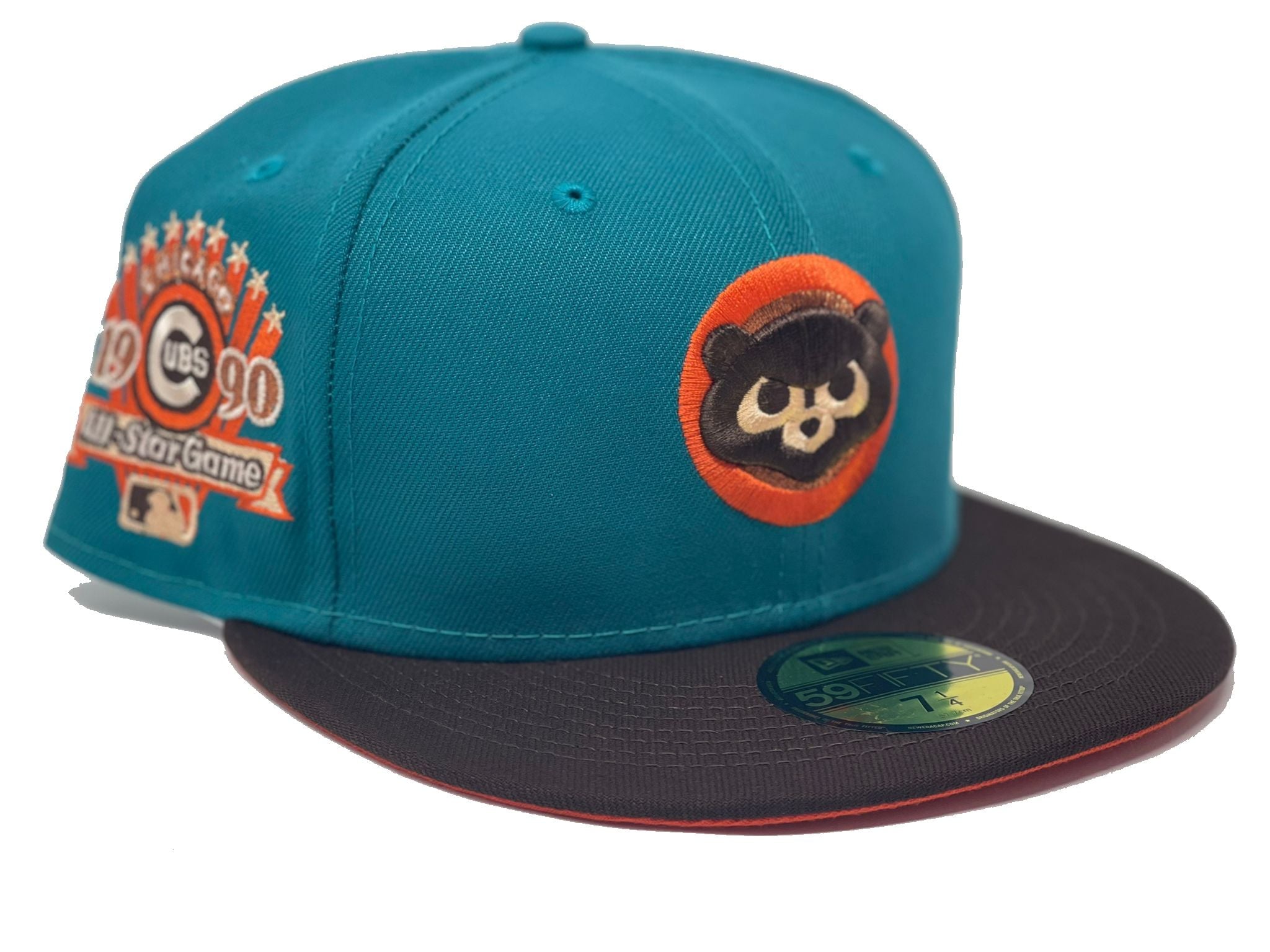 Club America America's Game Fitted Hat Teal/Orange / 7 3/4