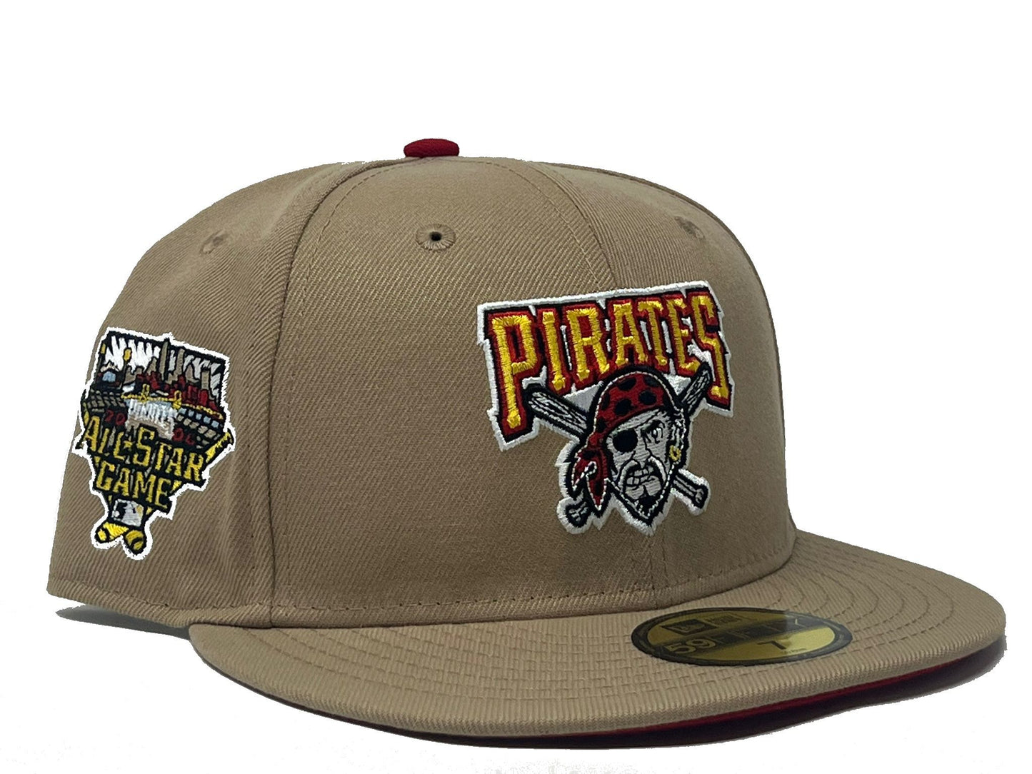 Pittsburgh Pirates 2006 All Star Game Camel Red Brim 59Fifty New Era Fitted Hat