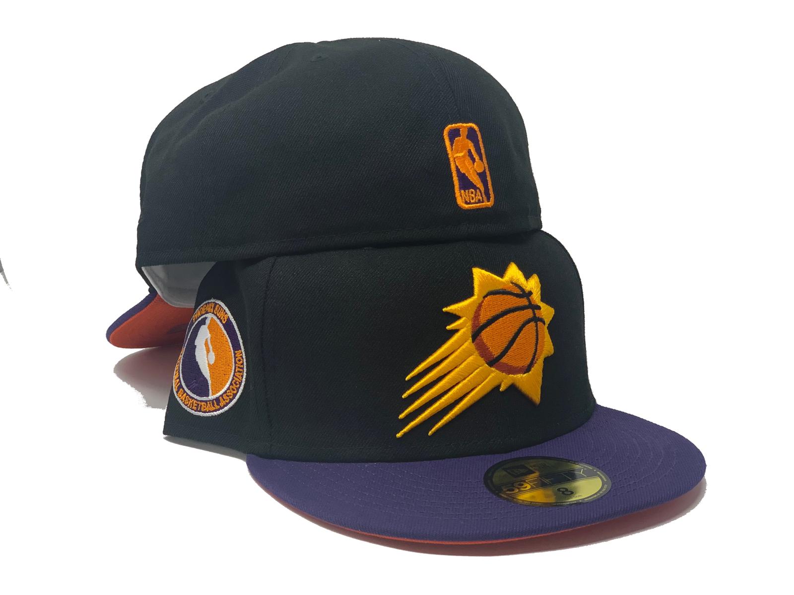 Men's Phoenix Suns New Era Black On Black 59FIFTY Fitted Hat