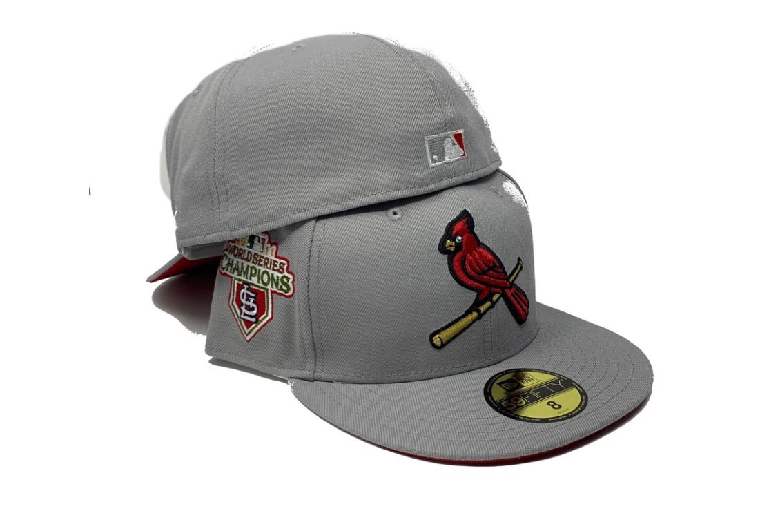 Light Gray St. Louis Cardinals 2011 World Series Champions Fitted
