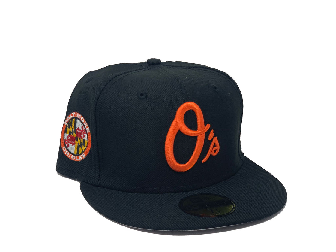 Black Baltimore Orioles Custom 59fifty New Era Fitted Hat