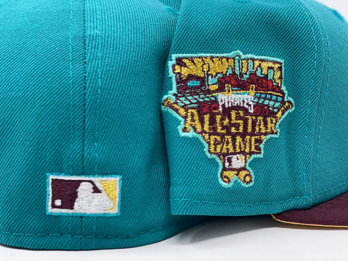 Aqua Green Pittsburgh Pirates 2006 All Star Game New Era Fitted Hat
